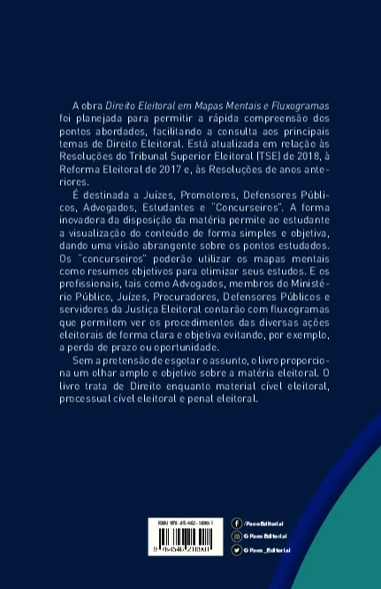 Direito eleitoral em mapas mentais e fluxogramas Direito eleitoral em mapas mentais e fluxogramas Quarta Capa