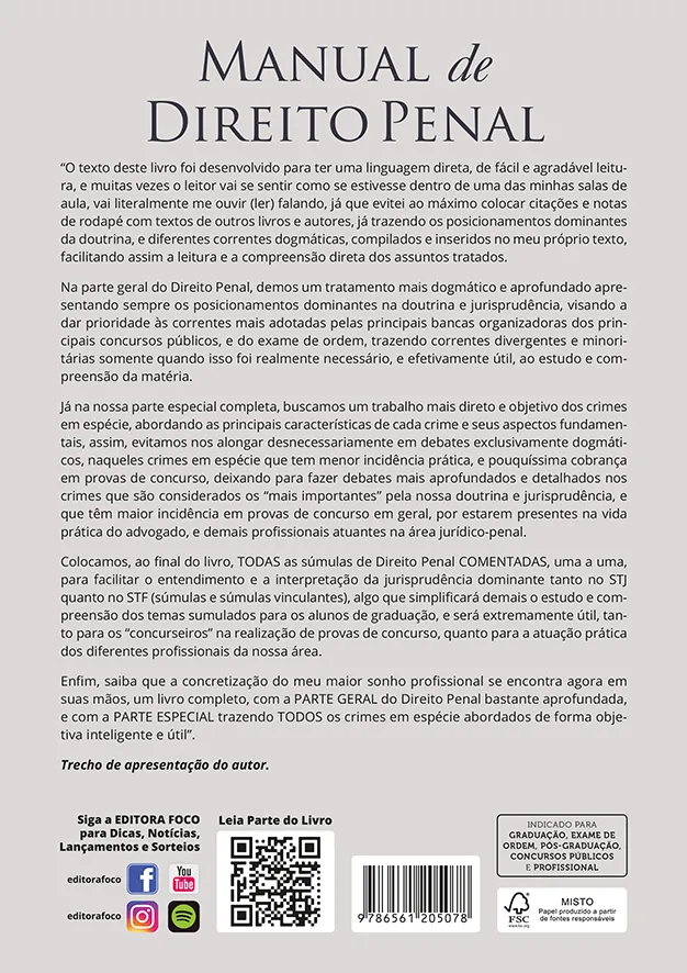 Manual de Direito Penal - 5ª Ed - 2025: Manual de Direito Penal - 5ª Ed - 2025: - Imagem 2