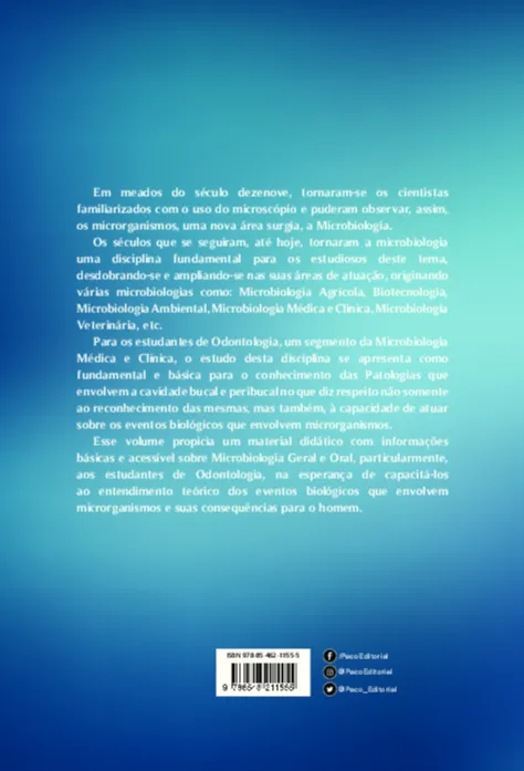 Microbiologia para odontologia Microbiologia para odontologia Quarta Capa