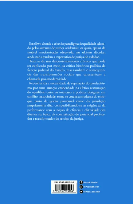 Entre o ideal e a aparência: Desafios macrofilosóficos da justiça pós-moderna Entre o ideal e a aparência Quarta Capa
