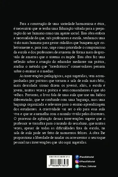 Práticas e intervenções pedagógicas Práticas e intervenções pedagógicas Quarta Capa