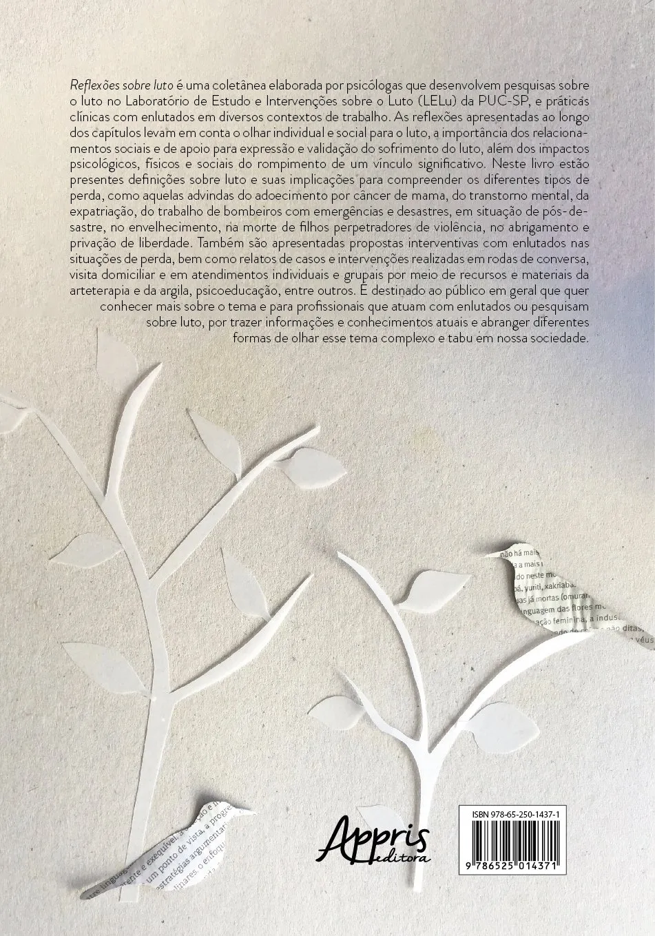 Reflexões sobre o luto: práticas interventivas e especificidades do trabalho com pessoas enlutadas Reflexões sobre o luto: práticas interventivas e especificidades do trabalho com pessoas enlutadas - Imagem 2
