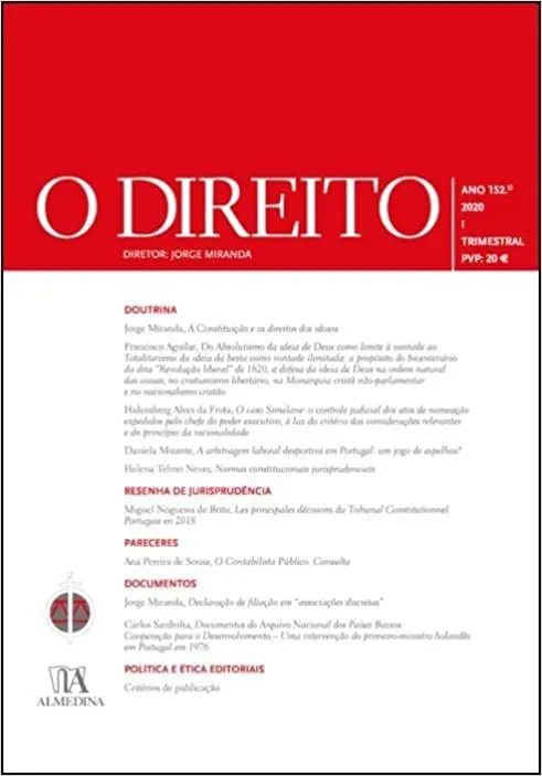 O Direito - Ano 152 I - 2020 O Direito - Ano 152 I - 2020