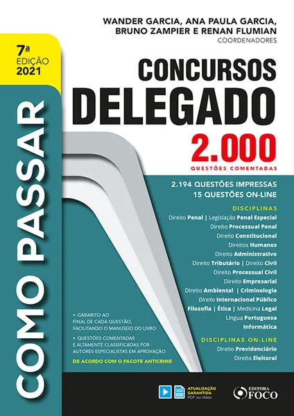Como Passar em Concursos de Delegado: 2.000 questões comentadas