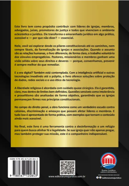 Direito Eclesiástico: Estruturação, Governança e Proteção Legal para Igrejas, Líderes e Membros Direito Eclesiástico: Estruturação, Governança e Proteção Legal para Igrejas, Líderes e Membros - Imagem 2