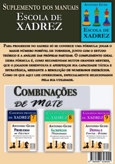 Cadernos práticos de xadrez 10 - Combinações de Mate: Cadernos práticos de xadrez 10 - Combinações de Mate: - Imagem 2