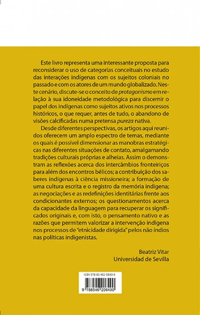 Protagonismo ameríndio de ontem e hoje Protagonismo ameríndio de ontem e hoje Quarta Capa