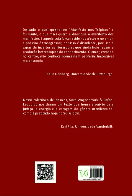 Manifesto nos trópicos: desejos e utopias periféricas Manifesto nos trópicos Quarta Capa