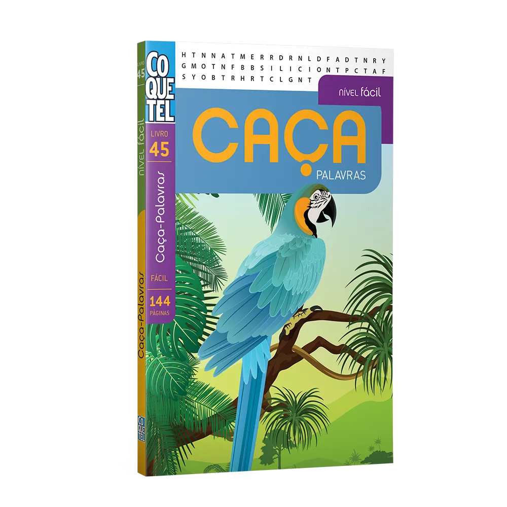 Livro caça palavras nível fácil ed 45 Livro caça palavras nível fácil ed 45