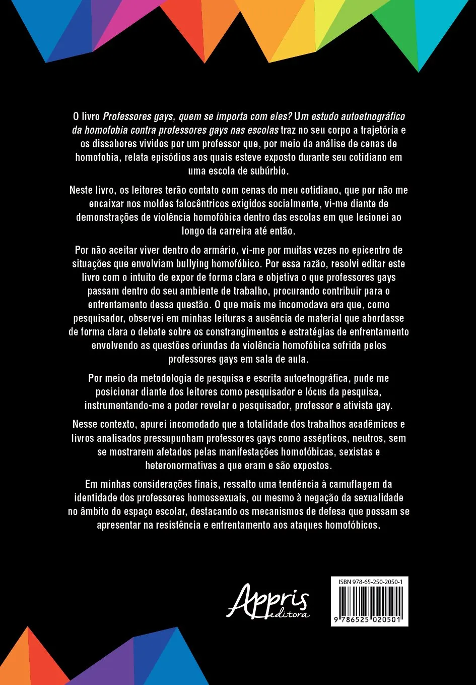 Professores gays, quem se Importa com eles?: um estudo autoetnográfico da homofobia contra professores gays nas escolas Professores gays, quem se Importa com eles?: um estudo autoetnográfico da homofobia contra professores gays nas escolas - Imagem 2