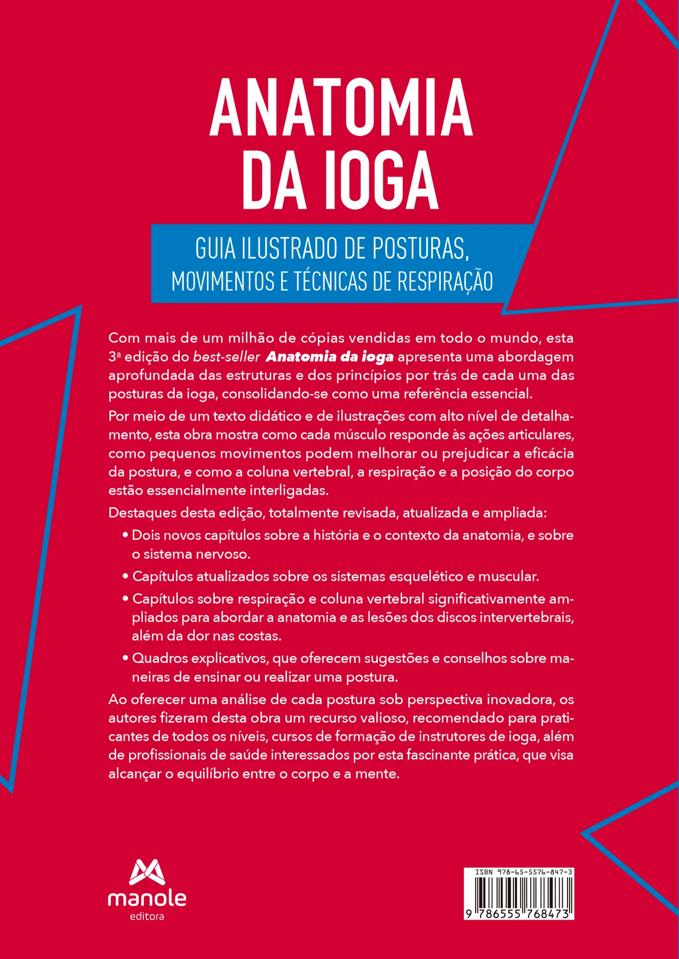 Anatomia da ioga: guia ilustrado de posturas, movimentos e técnicas de respiração Anatomia da ioga Quarta Capa