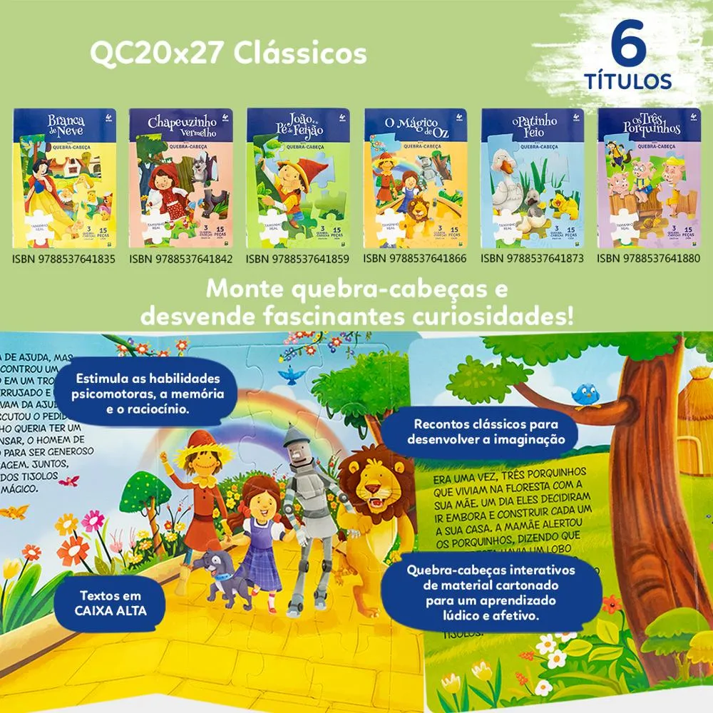 Clássicos em Quebra-Cabeças: Os Três Porquinhos: Clássicos em Quebra-Cabeças: Os Três Porquinhos: - Imagem 2