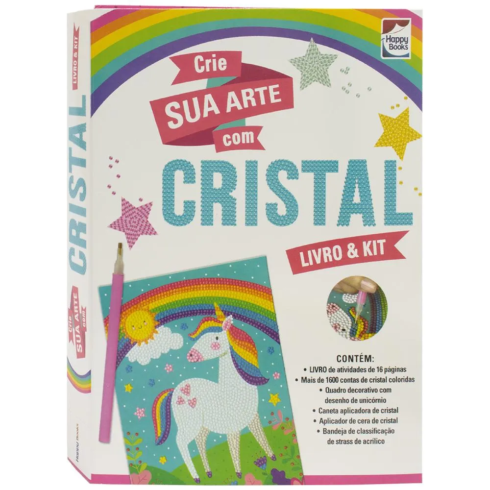 Livro & Kit: Mania do Cristal Unicórnio Livro & Kit: Mania do Cristal Unicórnio