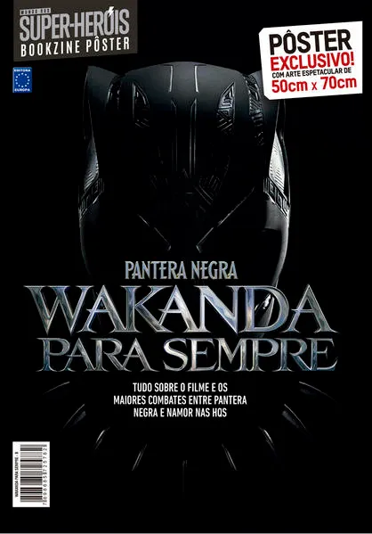 Pantera Negra: Wakanda Para Sempre – Arte B – Superpôster Mundo dos Super-Heróis:
