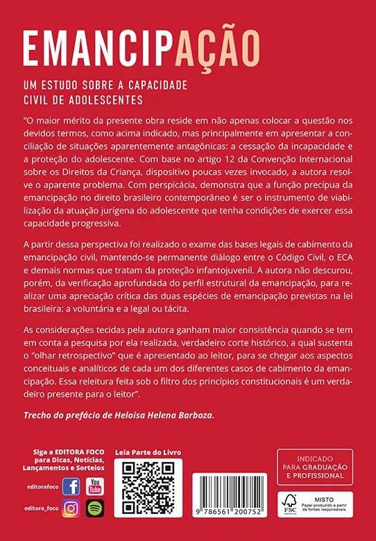 Emancipação - Um estudo sobre a capacidade civil de adolescentes: Emancipação - Um estudo sobre a capacidade civil de adolescentes: - Imagem 2